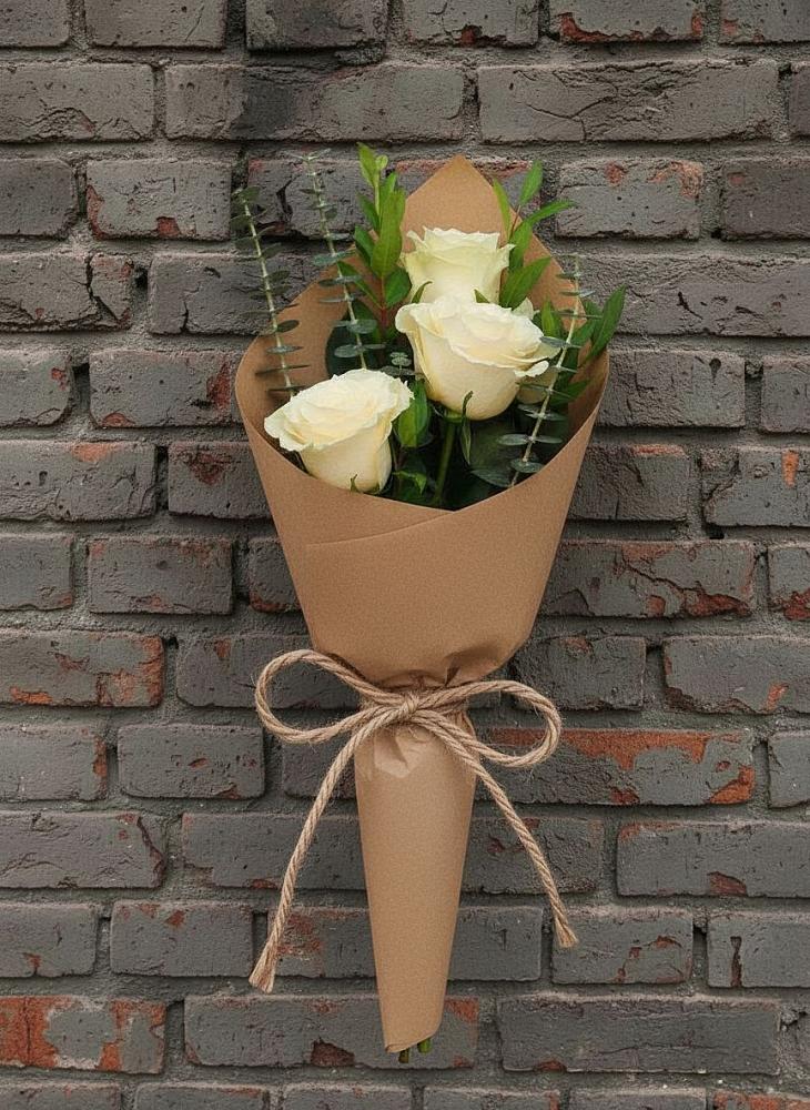 Букет из 3 роз в Хатажукае Букет цветов из: Розы в Хатажукае